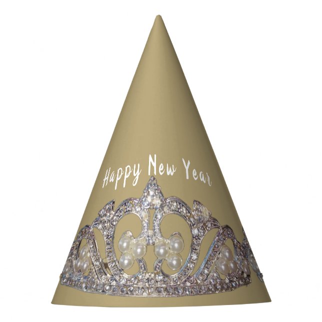 Gorro De Fiesta Tiara Print New Year Party Hat (Anverso)