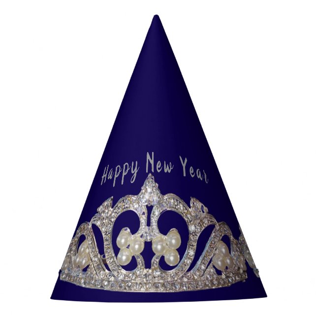 Gorro De Fiesta Tiara Print New Year Party Hat (Anverso)