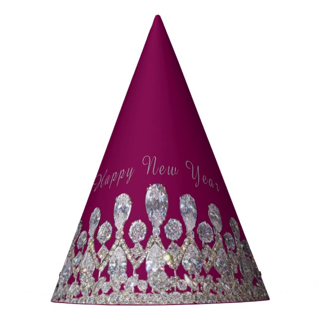 Gorro De Fiesta Tiara Print New Year Party Hat (Anverso)