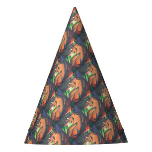 Gorro De Fiesta Tigre En Estilo De Arte Geométrico Franz Marc