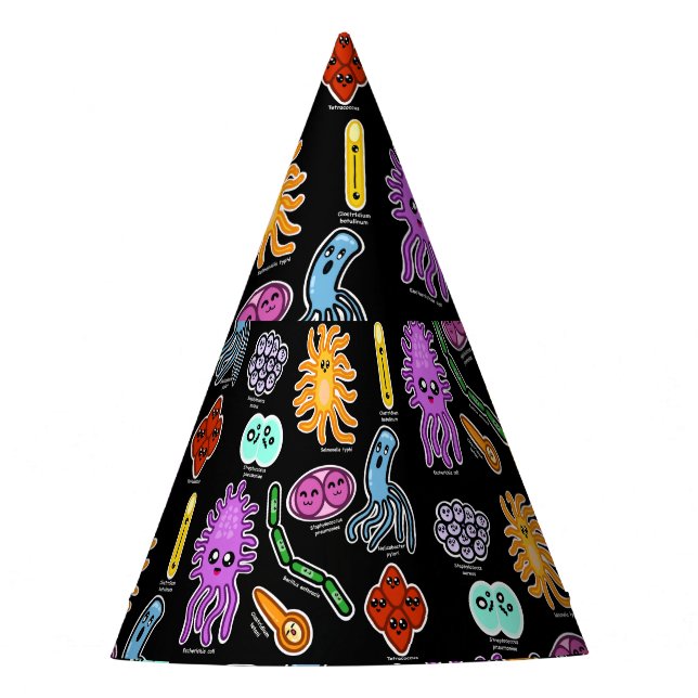 Gorro De Fiesta Tipos De Bacterias (Anverso)