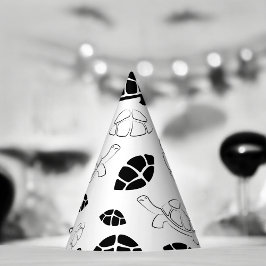 Gorro De Fiesta Tortuga negra y blanca