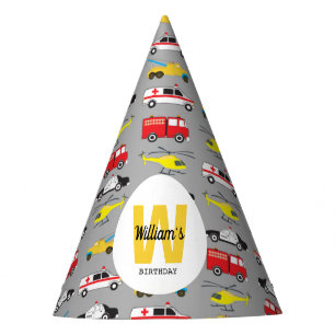 Gorro De Fiesta Transporte Personalizado De Vehículos De Emergenci