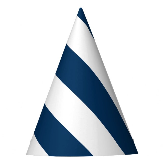 Gorro De Fiesta Trazos diagonales:Azul marino (Anverso)