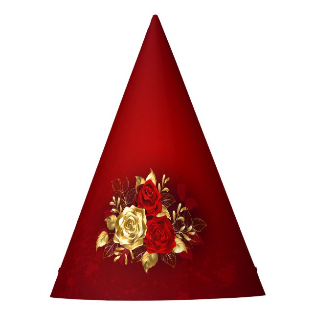 Gorro De Fiesta Tres Rosas Joyas (Anverso)