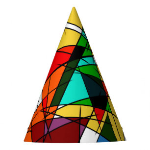 Gorro De Fiesta Triángulo moderno geométrico colorido