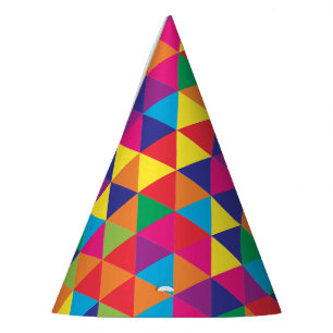 Gorro De Fiesta Triángulos brillantes profundos - modelo abstract