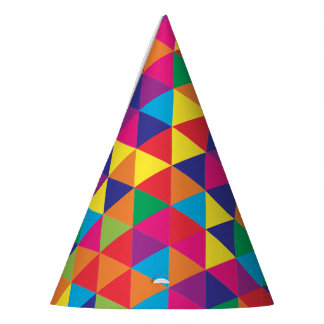 Gorro De Fiesta Triángulos brillantes profundos - modelo abstracto
