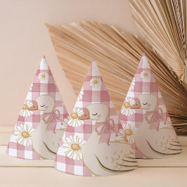 Gorro De Fiesta Un algodón rosa Chica de oca boba