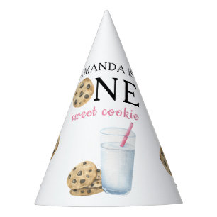 Gorro De Fiesta Un dulce cumpleaños de galletas y leche para una n