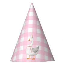 UN SILLY GOOSE PINK GINGHAM PRIMER CUMPLEAÑOS
