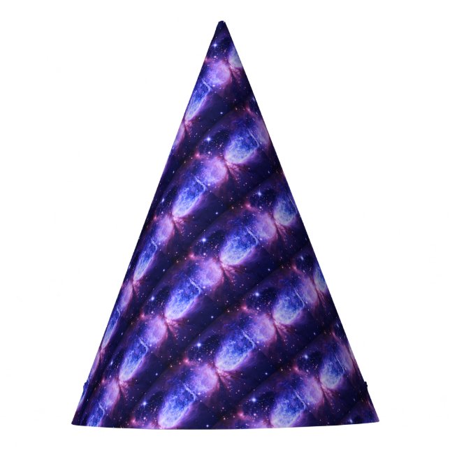 Gorro De Fiesta Una estrella nace azul púrpura (Anverso)