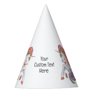 Gorro De Fiesta Unicornio color texto personalizado