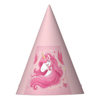 Gorro De Fiesta unicornio rosa