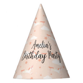 Gorro De Fiesta Unicornio y estrellas