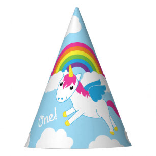Gorro De Fiesta Unicornios y tema lindo de la fiesta de cumpleaño