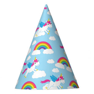 Gorro De Fiesta Unicornios y tema lindo de la fiesta de cumpleaño