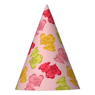 Gorro De Fiesta Vaca Gomosa Fruta Tropical Rosa