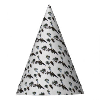 Gorro De Fiesta Vacaciones Palmas Tropicales Acuarela Artística