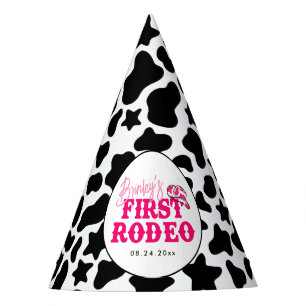 Gorro De Fiesta Vaquera Disco Rosa Primer Rodeo