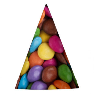 Gorro De Fiesta Velas coloridas, Botones de golosinas, Dulces, Com
