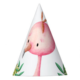 Gorro De Fiesta Verano Adorable Rosa Flamingo Tropical