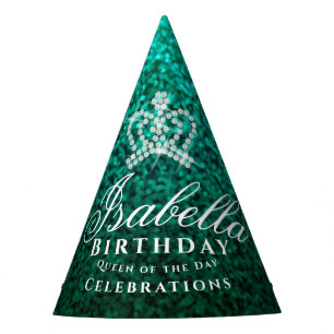 Gorro De Fiesta Verde de la multitud que brilla