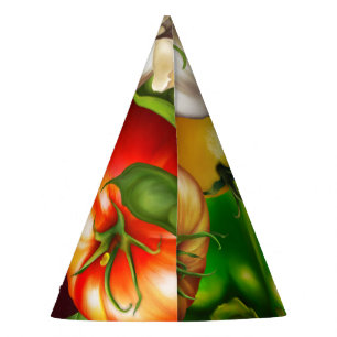 Gorro De Fiesta Verduras y Hierbas Verduras Naturales Orgánicas Co