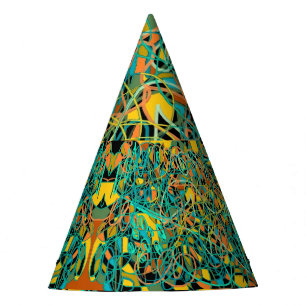 Gorro De Fiesta vid terrosa del arte abstracto como diseño