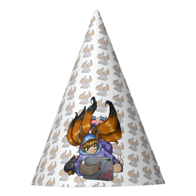 Gorro De Fiesta Vida de Kitsune (Anverso)