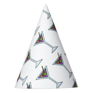 GORRO DE FIESTA VIDRIO DE MARTINI