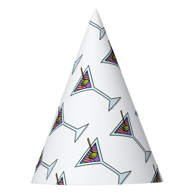 GORRO DE FIESTA VIDRIO DE MARTINI (Anverso)