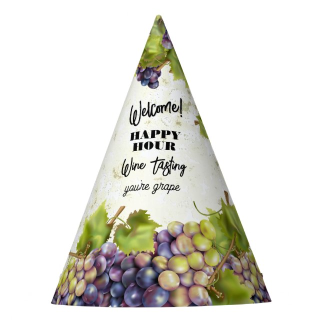 Gorro De Fiesta Viñedo de uvas (Anverso)