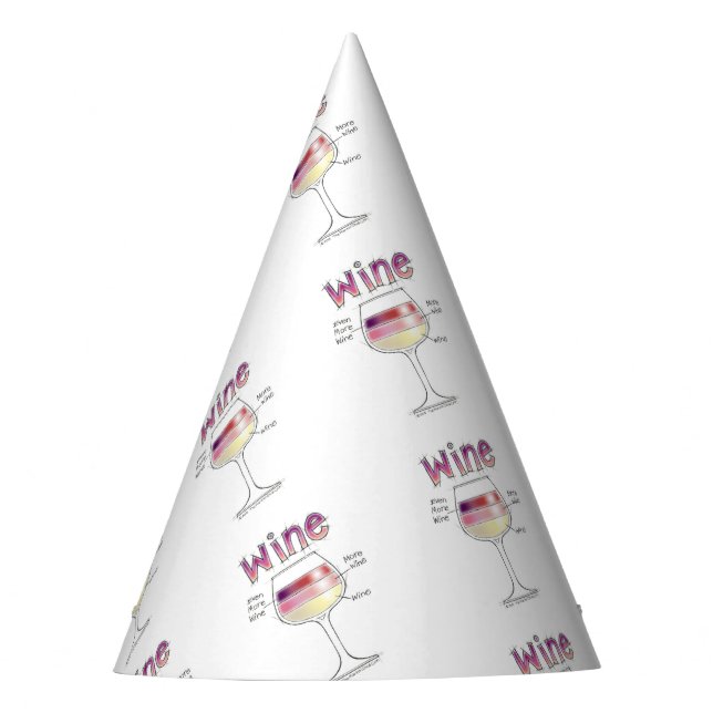 GORRO DE FIESTA VINO, MÁS VINO, AÚN MÁS VINO (Anverso)