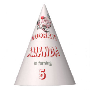 Gorro De Fiesta Vintage 50's Classic Simple Children Cumpleaños
