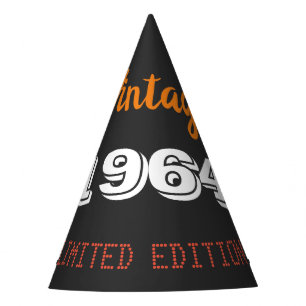 Gorro De Fiesta Vintage edición limitada de 1964 Regalo de cumplea
