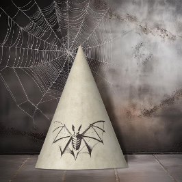 Gorro De Fiesta Vintage Skeletal Bat Halloween