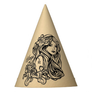 Gorro De Fiesta Virgo Zodiaco con Aspecto Antiguo