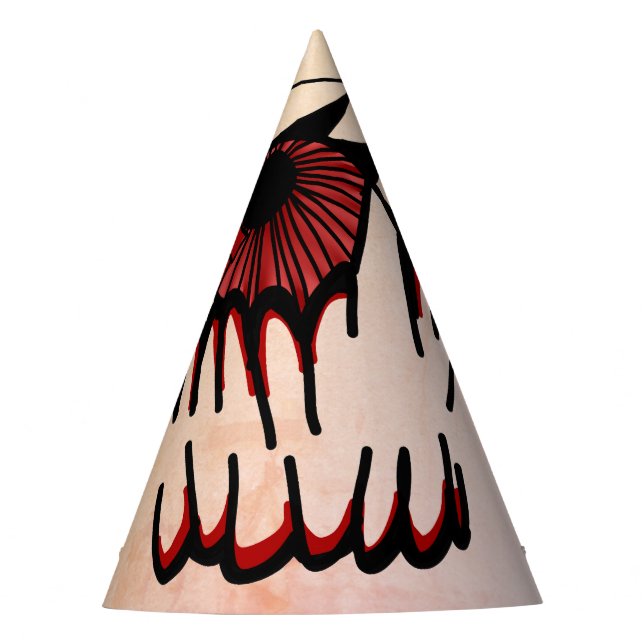 Gorro De Fiesta Visión Psicodélica de Captura de Sangre (Anverso)