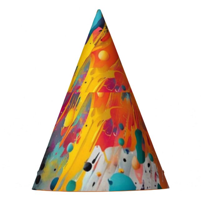 Gorro De Fiesta Vivid Chaos Splash Graffiti (Anverso)