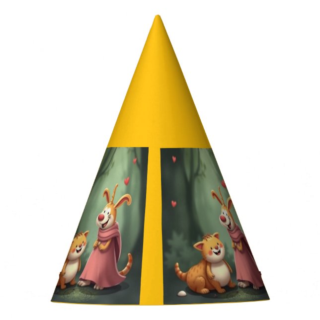 Gorro De Fiesta „Waldfreunde voller Herz – Ein magisches Treffen“ (Anverso)