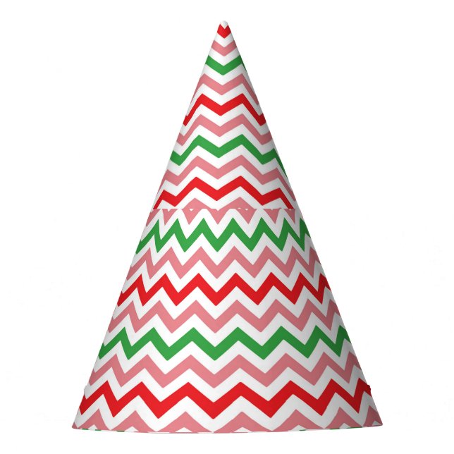 Gorro De Fiesta Watermelon Summer Zigzag Stripes Pattern-56209 (Anverso)