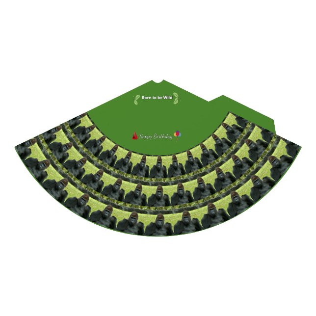 Gorro De Fiesta Wild Gorilla Birthday Party Pattern (Anverso)