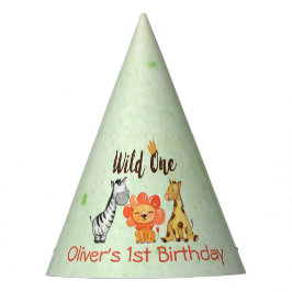 Gorro De Fiesta Wild One, Safari First Birday