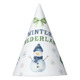Gorro De Fiesta Winter Onederland Snowman 1er cumpleaños