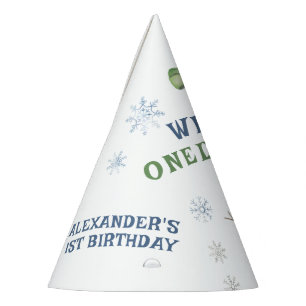 Gorro De Fiesta Winter Onederland Snowman 1er cumpleaños