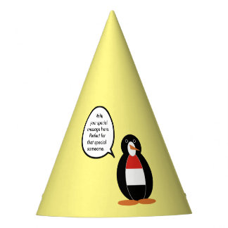 Gorro De Fiesta Yemení Señora Pingüino Personalizada Hablando