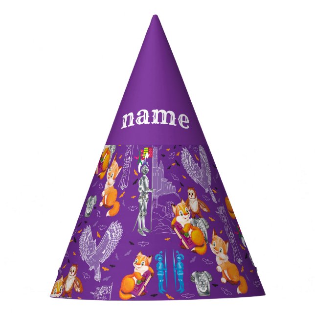 Gorro De Fiesta zorro y búho (Anverso)