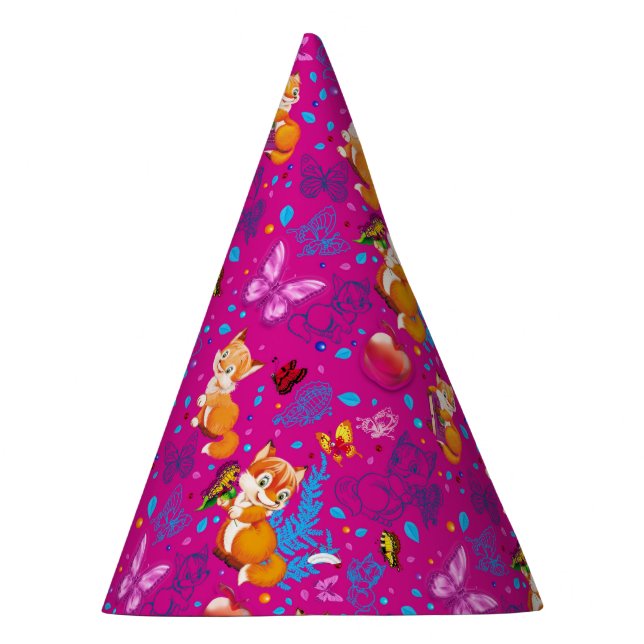 Gorro De Fiesta zorro y mariposa (Derecha)