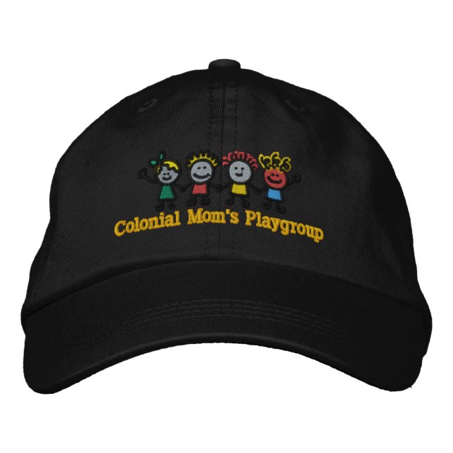 Gorro de miembro de mamá colonial bordado (Anverso)